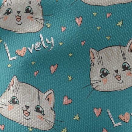 小可愛貓咪帆布(幅寬150公分)