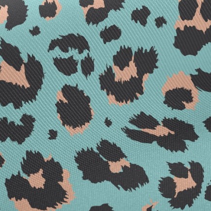 時尚螢光豹紋斜紋布(幅寬150公分)