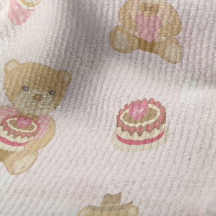 溫馨泰迪小熊毛巾布(幅寬160公分)