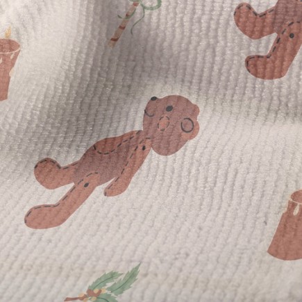 手工縫製小熊毛巾布(幅寬160公分)
