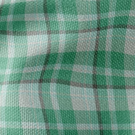 綠色蘇格蘭格帆布(幅寬150公分)