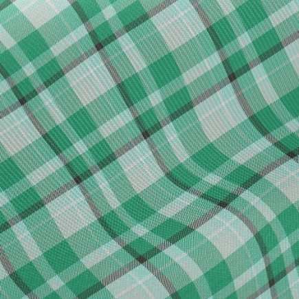 綠色蘇格蘭格斜紋布(幅寬150公分)