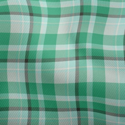綠色蘇格蘭格雙斜布(幅寬150公分)