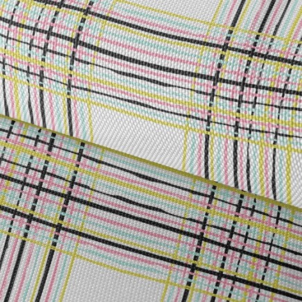 抽象的條紋牛津布(幅寬150公分)