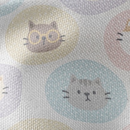 可愛的貓咪帆布(幅寬150公分)