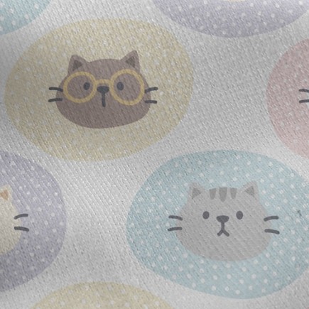 可愛的貓咪刷毛布(幅寬150公分)