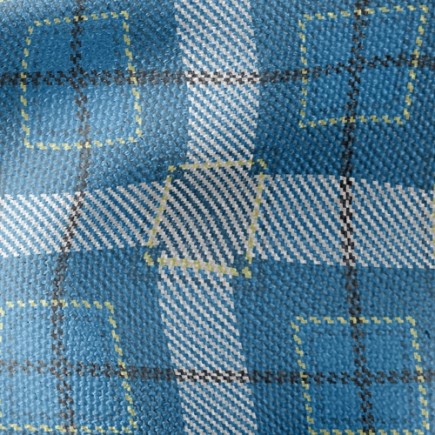 藍色方格子帆布(幅寬150公分)