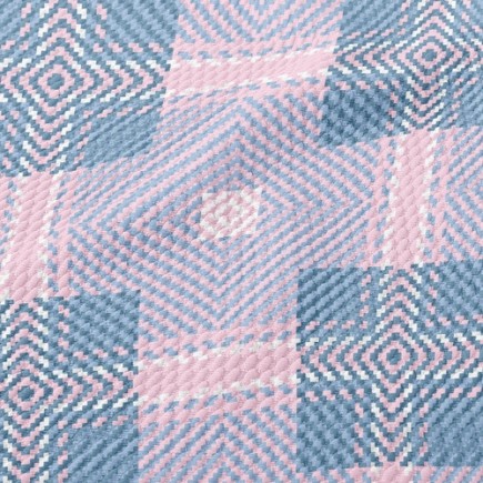 粉藍編織泡泡布(幅寬160公分)