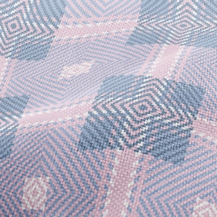 粉藍編織麻布(幅寬150公分)