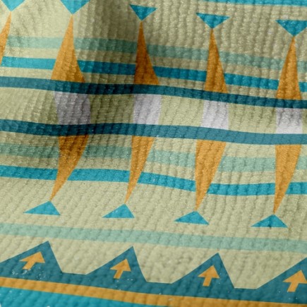 幾何箭頭紋毛巾布(幅寬160公分)