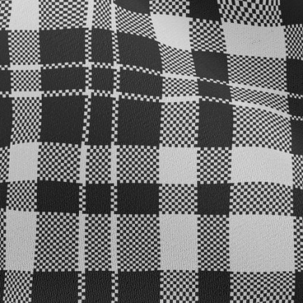 黑白格雪紡布(幅寬150公分)