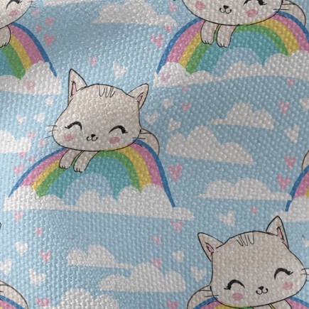 貓和彩虹帆布(幅寬150公分)