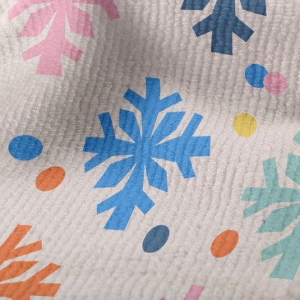 五彩雪花毛巾布(幅寬160公分)