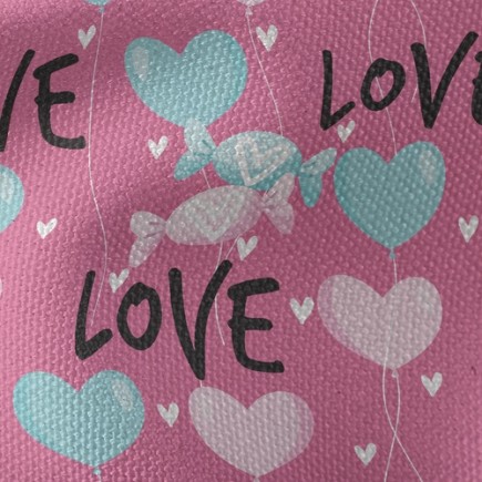 愛的情人節糖果帆布(幅寬150公分)