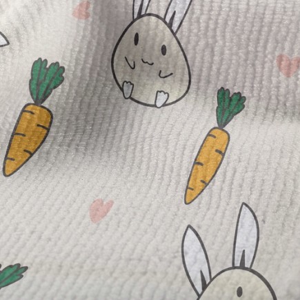 蹦蹦跳兔子毛巾布(幅寬160公分)