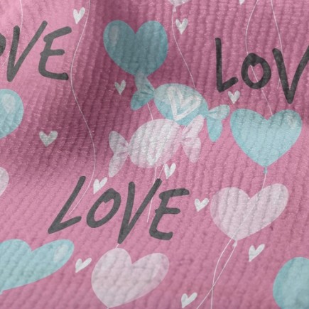 愛的情人節糖果毛巾布(幅寬160公分)