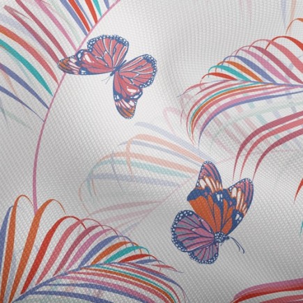 美麗飛舞蝴蝶雙斜布(幅寬150公分)
