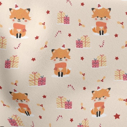 禮物與狐狸薄棉布(幅寬150公分)