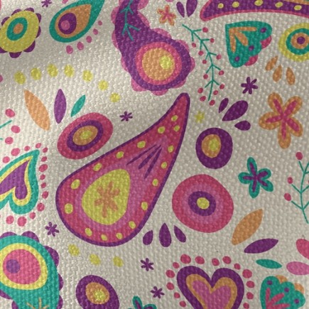 小巧可愛渦紋花帆布(幅寬150公分)