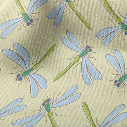 文靜蜻蜓家族毛巾布(幅寬160公分)