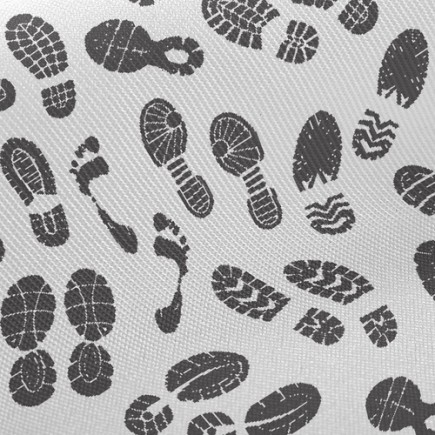 運動鞋印與腳印斜紋布(幅寬150公分)