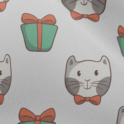 紳士禮物貓雪紡布(幅寬150公分)