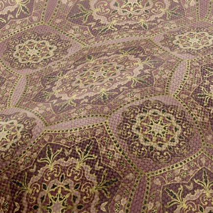 印度曼陀羅花紋麻布(幅寬150公分)