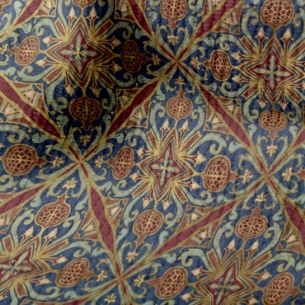 東方懷舊花紋毛巾布(幅寬160公分)