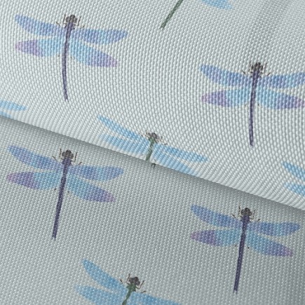 藍色蜻蜓牛津布(幅寬150公分)