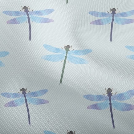 藍色蜻蜓雙斜布(幅寬150公分)