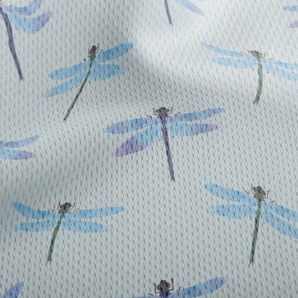 藍色蜻蜓鳥眼布(幅寬160公分)