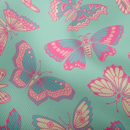 粉色蝴蝶雙斜布(幅寬150公分)