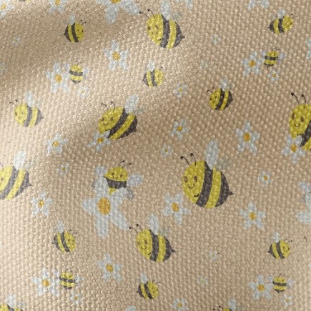 白花蜜蜂帆布(幅寬150公分)