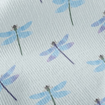 藍色蜻蜓燈芯絨(幅寬150公分)