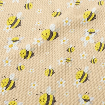 白花蜜蜂泡泡布(幅寬160公分)