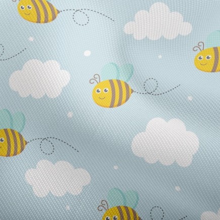 蜜蜂白雲雙斜布(幅寬150公分)