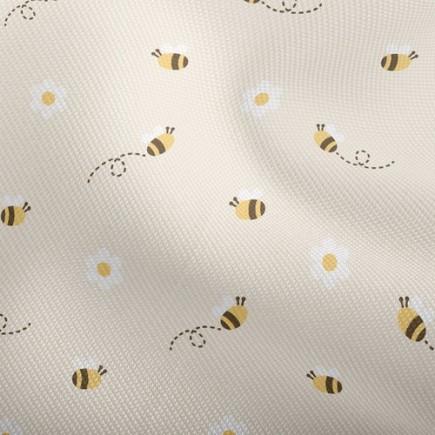 小白花蜜蜂雙斜布(幅寬150公分)