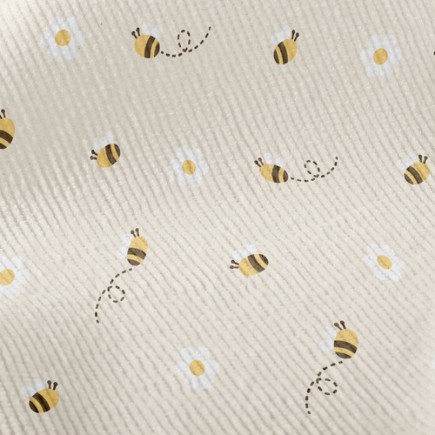 小白花蜜蜂燈芯絨(幅寬150公分)
