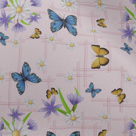 淡雅雙色蝴蝶雪紡布(幅寬150公分)
