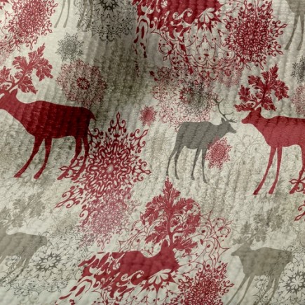 古典聖誕馴鹿毛巾布(幅寬160公分)