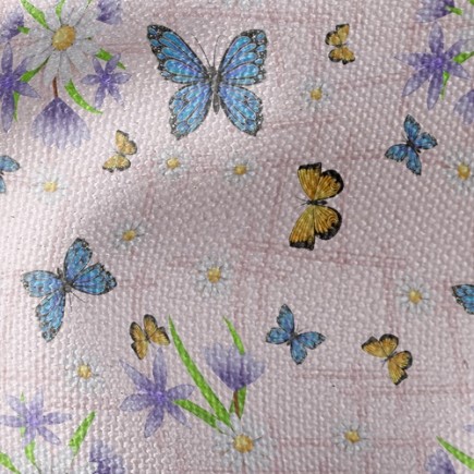 淡雅雙色蝴蝶帆布(幅寬150公分)