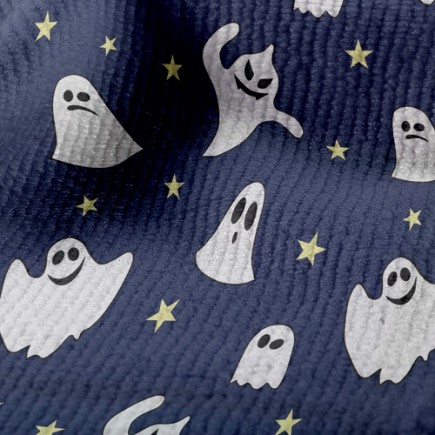 星空幽靈毛巾布(幅寬160公分)