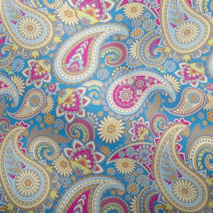 鮮豔色彩渦漩紋雙斜布(幅寬150公分)