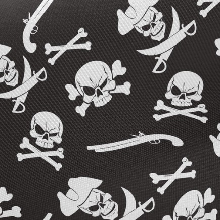 邪惡海盜骷髏斜紋布(幅寬150公分)