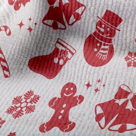 歡慶聖誕節毛巾布(幅寬160公分)