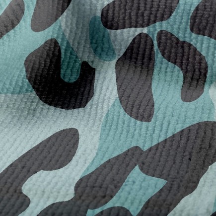 冷色系豹紋毛巾布(幅寬160公分)