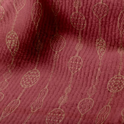 復古喜氣燈籠毛巾布(幅寬160公分)