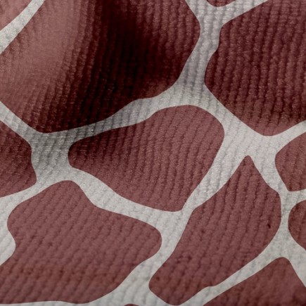 懷舊長頸鹿紋毛巾布(幅寬160公分)