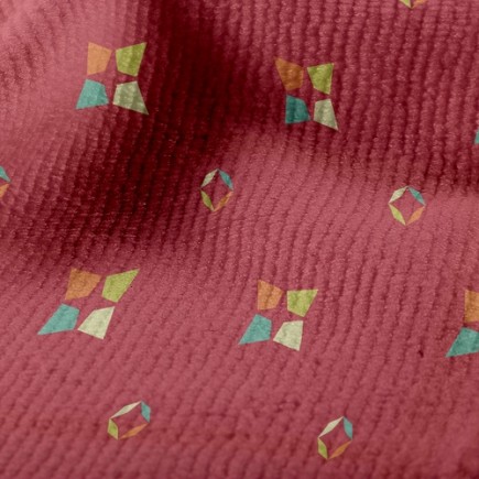 懷舊彩色方塊毛巾布(幅寬160公分)