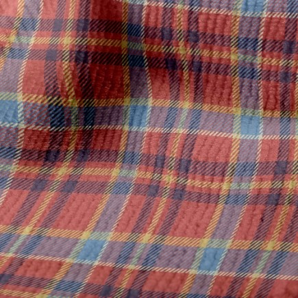 雙色堆疊格紋毛巾布(幅寬160公分)